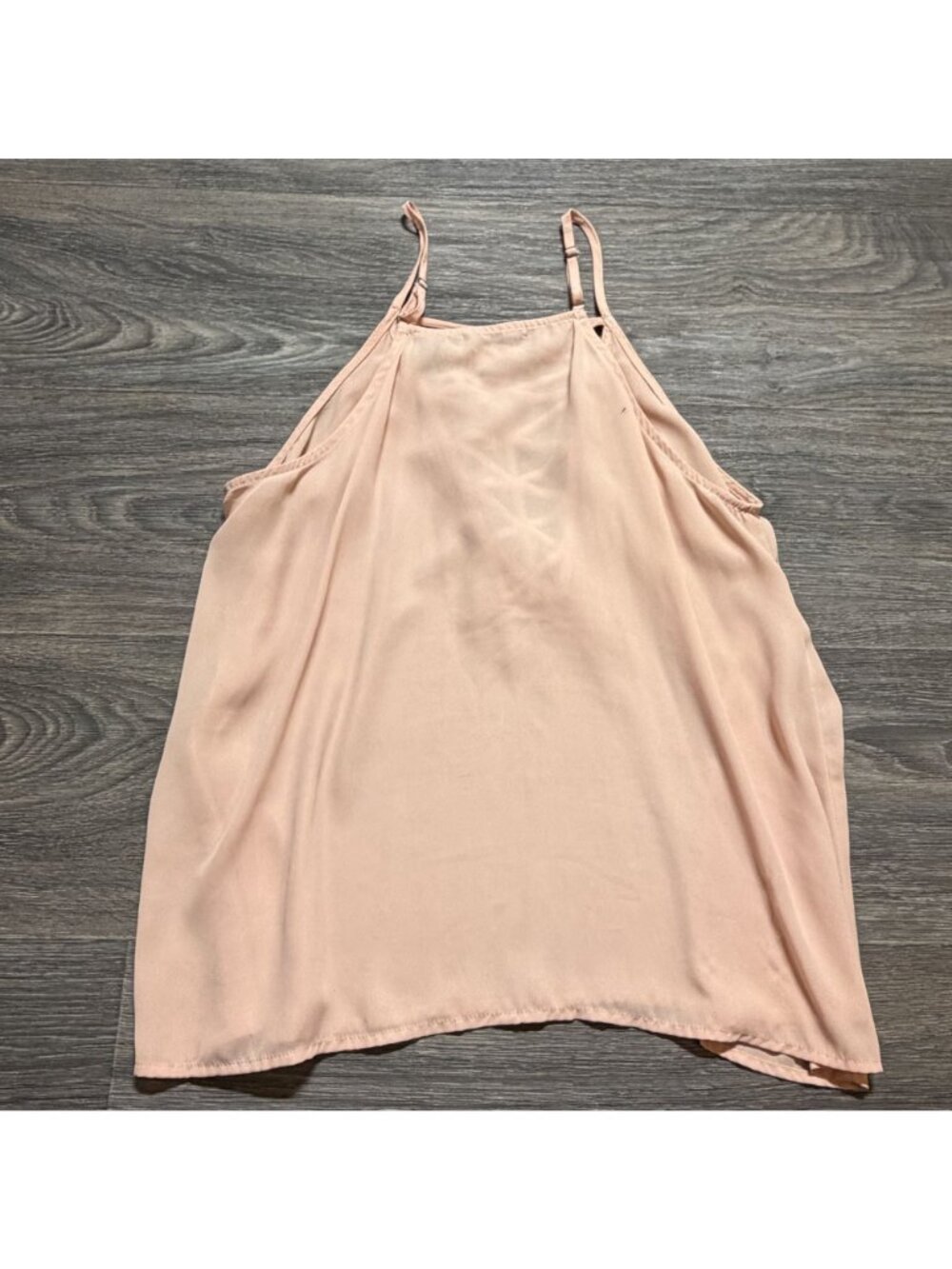 BKE Red Fringe Tank Top Large Blush Pink Crisscross Strappy Festival Y2K 00s - Picture 16 of 16
